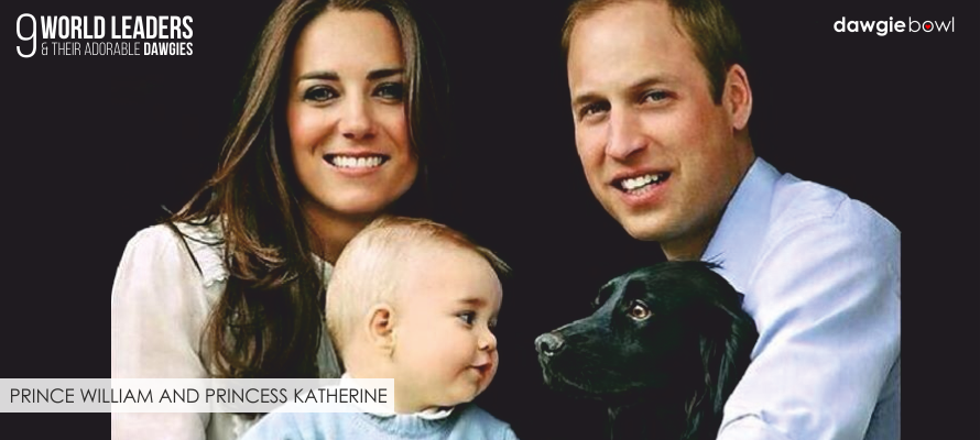Prince William Princess Catherine Kate with Dog Lupo - World Leaders and their Dogs