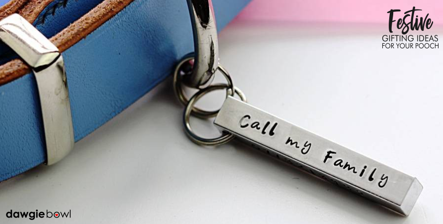 Dog Name Tag- Festive Gifting Ideas for Dogs - diwali gifting ideas